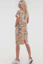 Летнее платье  мешок оранжевого с коричневым цвета 2794-2.17 No2|интернет-магазин vvlen.com