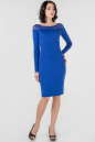 Коктейльное платье футляр электрика цвета 1413.47 No0|интернет-магазин vvlen.com