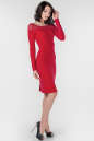 Коктейльное платье футляр красного цвета 1413.47 No1|интернет-магазин vvlen.com