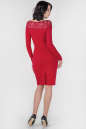 Коктейльное платье футляр красного цвета 1413.47 No2|интернет-магазин vvlen.com