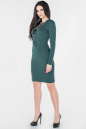 Повседневное платье футляр темно-зеленого цвета 2654.47 No1|интернет-магазин vvlen.com