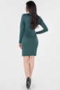 Повседневное платье футляр темно-зеленого цвета 2654.47 No2|интернет-магазин vvlen.com