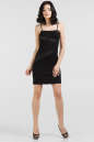 Коктейльное платье-комбинация черного цвета 1134.2 No0|интернет-магазин vvlen.com