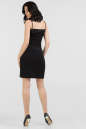 Коктейльное платье-комбинация черного цвета 1134.2 No2|интернет-магазин vvlen.com