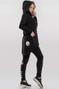 Спортивный костюм черного цвета 090 No1|интернет-магазин vvlen.com