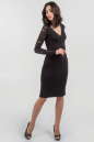 Коктейльное платье футляр черного цвета 1681.47 No0|интернет-магазин vvlen.com