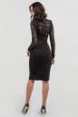 Коктейльное платье футляр черного цвета 1681.47 No2|интернет-магазин vvlen.com