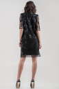 Коктейльное платье трапеция черного цвета 2525-1.10 No2|интернет-магазин vvlen.com