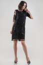 Коктейльное платье трапеция черного цвета 2525.10 No0|интернет-магазин vvlen.com