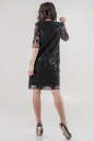 Коктейльное платье трапеция черного цвета 2525.10 No3|интернет-магазин vvlen.com