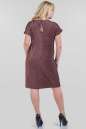 Платье футляр бордового цвета 1-2805  No2|интернет-магазин vvlen.com