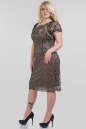 Платье футляр золотистого цвета 1-2807  No2|интернет-магазин vvlen.com