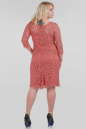 Платье футляр кораллового цвета 1-2810  No2|интернет-магазин vvlen.com