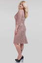 Платье футляр фрезового цвета 1-2810  No1|интернет-магазин vvlen.com