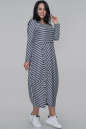 Платье в полоску серого цвета 2674.103 No1|интернет-магазин vvlen.com