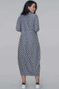 Платье в полоску серого цвета 2674.103 No2|интернет-магазин vvlen.com