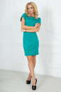 Повседневное платье футляр мятного цвета 2504.47 No1|интернет-магазин vvlen.com