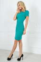Повседневное платье футляр мятного цвета 2504.47 No3|интернет-магазин vvlen.com