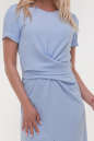 Летнее платье футляр голубого цвета 2827.116 No2|интернет-магазин vvlen.com