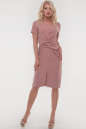 Летнее платье футляр темно-розового цвета 2827.116 No0|интернет-магазин vvlen.com