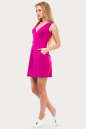 Летнее платье с юбкой тюльпан малинового цвета 1506.17 No2|интернет-магазин vvlen.com