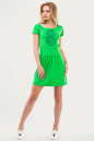 Летнее платье с пышной юбкой зеленого цвета 1519.17 No1|интернет-магазин vvlen.com