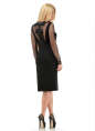 Коктейльное платье футляр черного цвета .1360 No1|интернет-магазин vvlen.com