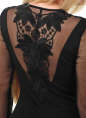 Коктейльное платье футляр черного цвета .1360 No3|интернет-магазин vvlen.com