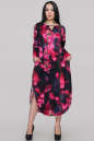 Платье оверсайз малинового принта цвета 2424-2.41 No0|интернет-магазин vvlen.com