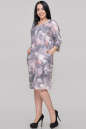 Платье футляр серого с оранжевым цвета 2728.103  No1|интернет-магазин vvlen.com