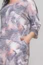 Платье футляр серого с оранжевым цвета 2728.103  No2|интернет-магазин vvlen.com