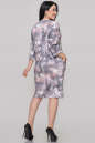 Платье футляр серого с оранжевым цвета 2728.103  No3|интернет-магазин vvlen.com