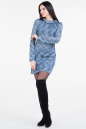Повседневное платье футляр голубого цвета 1232.42 No0|интернет-магазин vvlen.com