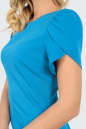 Повседневное платье футляр голубого цвета 2504.47 No5|интернет-магазин vvlen.com