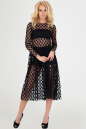 Клубное платье оверсайз черного гороха цвета 2094-1.10|интернет-магазин vvlen.com