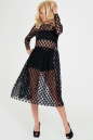Клубное платье оверсайз черного гороха цвета 2094-1.10 No1|интернет-магазин vvlen.com