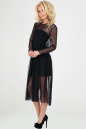 Клубное платье с пышной юбкой черного цвета 2094-3.10 No2|интернет-магазин vvlen.com