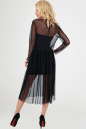 Клубное платье с пышной юбкой черного цвета 2094-3.10 No3|интернет-магазин vvlen.com