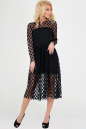 Клубное платье с пышной юбкой черного гороха цвета 2094-3.10 No0|интернет-магазин vvlen.com