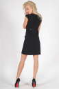 Офисное платье футляр черного цвета 707.1 No3|интернет-магазин vvlen.com