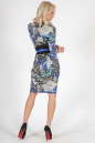 Повседневное платье футляр синего тона цвета 712.17 No3|интернет-магазин vvlen.com