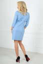Повседневное платье футляр серо-голубого цвета 2488.47 No3|интернет-магазин vvlen.com