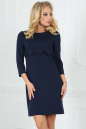 Повседневное платье футляр темно-синего цвета 2488.47 No0|интернет-магазин vvlen.com