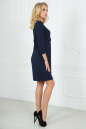Повседневное платье футляр темно-синего цвета 2488.47 No2|интернет-магазин vvlen.com
