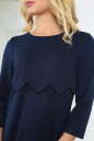 Повседневное платье футляр темно-синего цвета 2488.47 No4|интернет-магазин vvlen.com