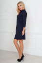 Офисное платье футляр темно-синего цвета 2494.47 No3|интернет-магазин vvlen.com