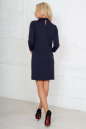 Офисное платье футляр темно-синего цвета 2494.47 No4|интернет-магазин vvlen.com