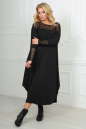 Платье оверсайз черного цвета 2481.17|интернет-магазин vvlen.com