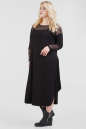 Платье оверсайз черного цвета 2481.17 No2|интернет-магазин vvlen.com