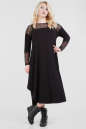 Платье оверсайз черного цвета 2481.17 No6|интернет-магазин vvlen.com